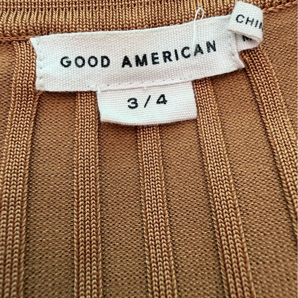 Good American Ribbed Tan Top - Picture 2 of 5